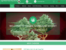 Tablet Screenshot of onlinemarijuanamarket.com